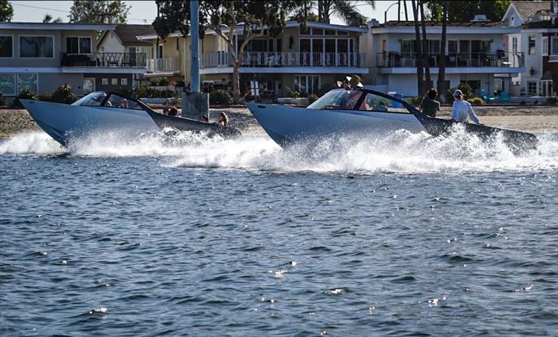 For the first time ever, two Arc Ones hit the water together. - photo © Arc Boats