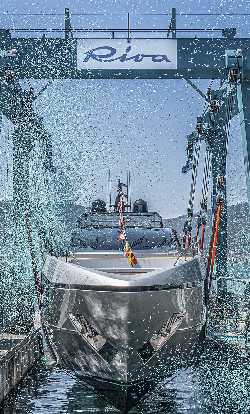 Riva 102' Corsaro Super launch - photo © Ferretti Group