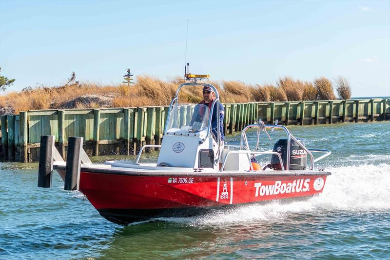 Capt. Chris Parker of TowBoatUS Upper Rappahannock. photo copyright Scott Croft taken at  and featuring the Power boat class