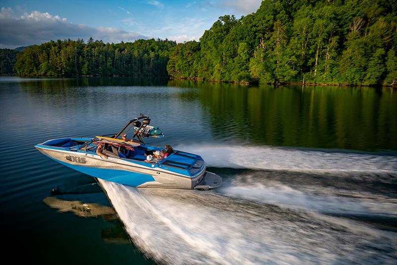 From wakeboarding and wakesurfing to running down the lake on a hot afternoon, the A225 has everything you & your crew need to Go All Out™ this summer photo copyright Malibu Boats taken at  and featuring the Power boat class
