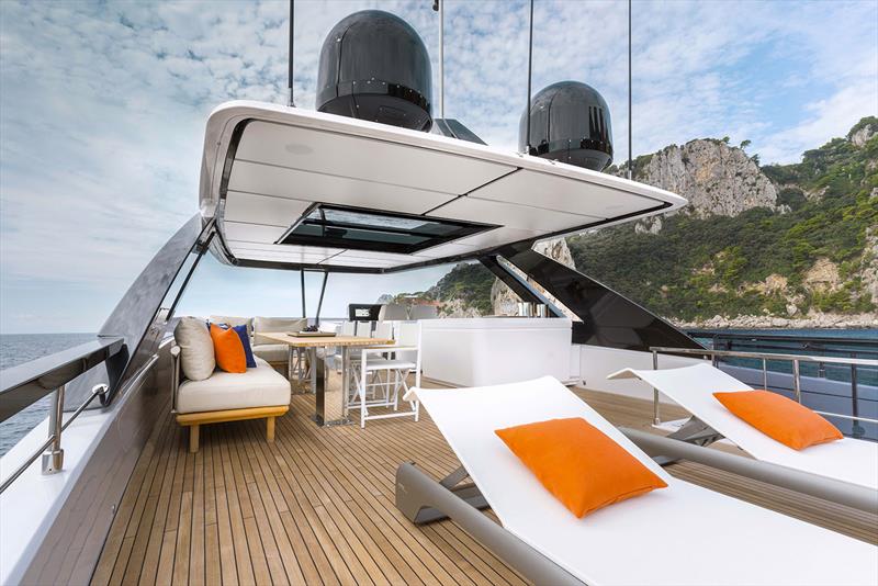 Ferretti Yachts 860 upper deck - photo © Ferretti Yachts