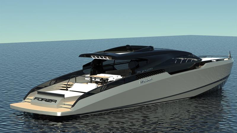 28m superyacht Forza - photo © Centouno Navi