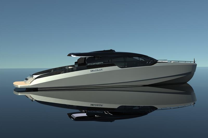 28m superyacht Forza - photo © Centouno Navi