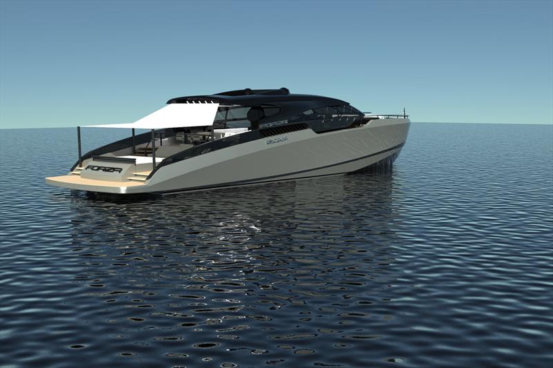 28m superyacht Forza photo copyright Centouno Navi taken at  and featuring the Power boat class
