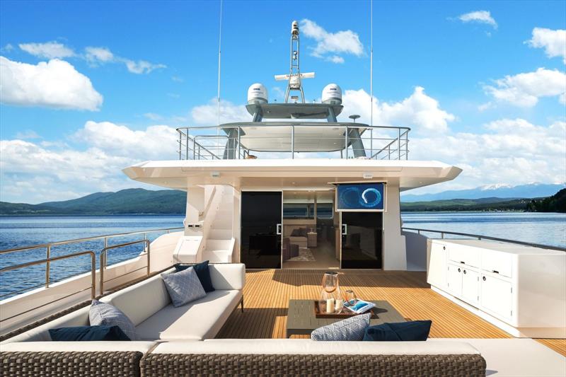 Tri-Deck Horizon FD110 photo copyright Horizon Yachts taken at  and featuring the Power boat class