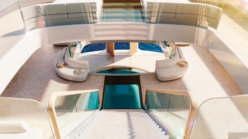 Slice - Stairs aft photo copyright Feadship taken at  and featuring the Power boat class