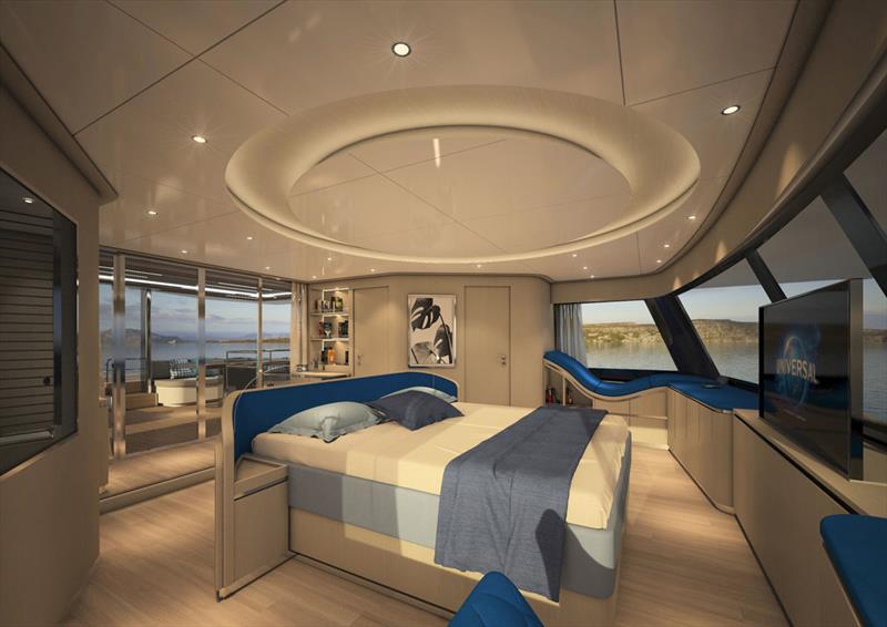 Silent 80 - Owners Suite - photo © Silent Yachts