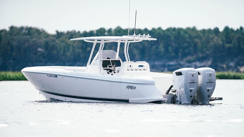 Intrepid 345 Nomad, powered by twin Cox CXO300 engines photo copyright Cox Powertrain Limited taken at  and featuring the Power boat class
