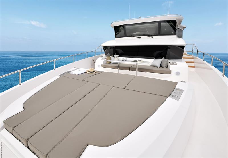 Horizon FD75 Hull 6 Foredeck photo copyright Horizon Yachts taken at  and featuring the Power boat class