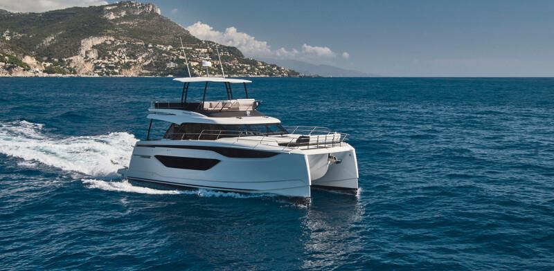 Efficiency is a hallmark for Prestige's new M48 powercat photo copyright Prestige Yachts taken at  and featuring the Power boat class