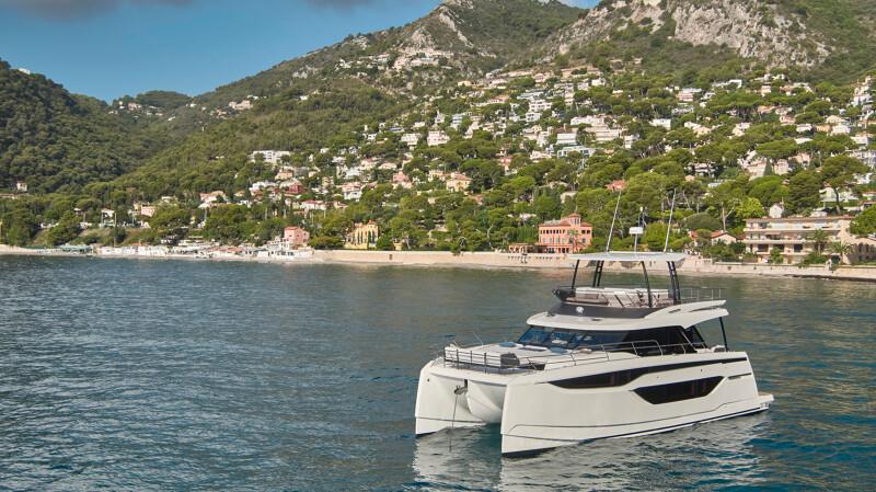 Style and grace - Prestige's new M48 powercat photo copyright Prestige Yachts taken at  and featuring the Power boat class