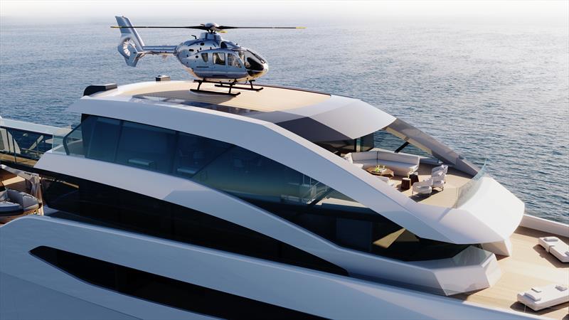 EXPV - Observation deck heli photo copyright Feadship taken at  and featuring the Power boat class