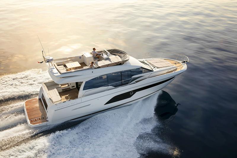 The 520 from Prestige's F-Line photo copyright Jerome Kelgopian taken at  and featuring the Power boat class