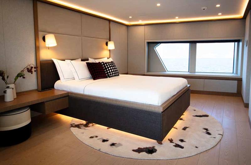 Infinity Nine - Guest stateroom photo copyright AvA Yachts taken at  and featuring the Power boat class