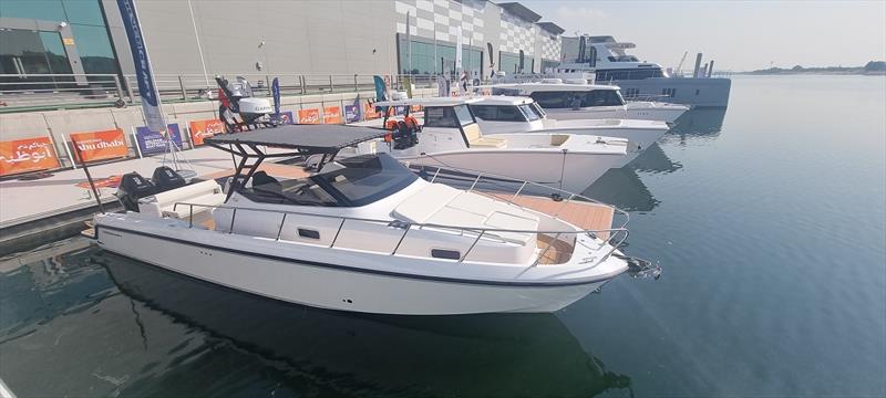 Gulf Craft at Abu Dhabi International Boat Show photo copyright Gulf Craft taken at  and featuring the Power boat class