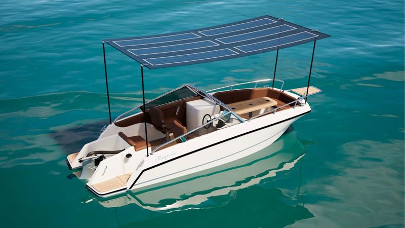 Solar awning photo copyright Magonis taken at  and featuring the Power boat class