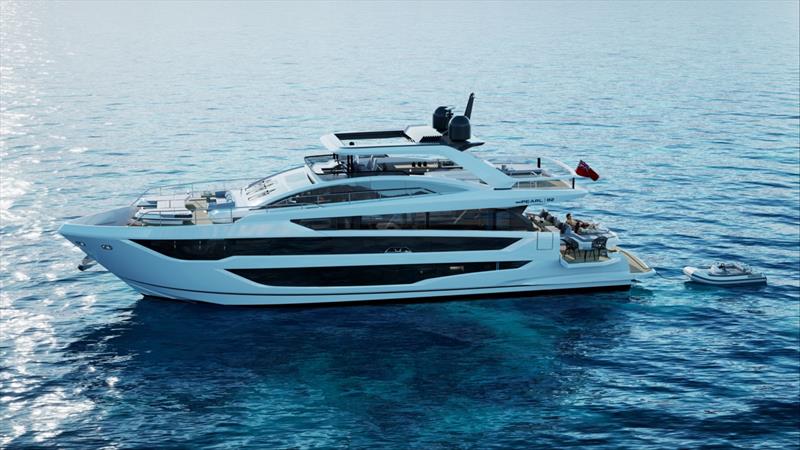 Pearl 82 flybridge project photo copyright Pearl Yachts taken at  and featuring the Power boat class