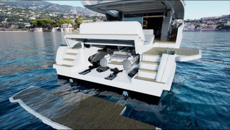 Pearl 82 platform photo copyright Pearl Yachts taken at  and featuring the Power boat class