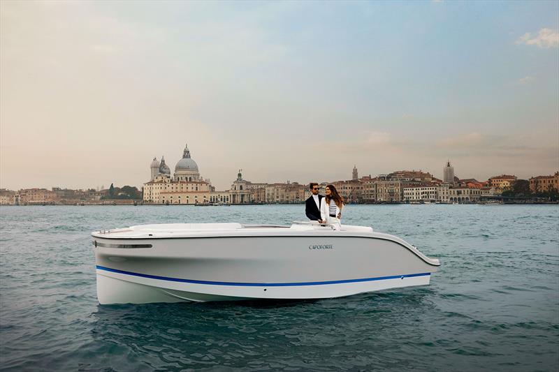 Capoforte SQ240i with 50kW Molabo ISCAD electric inboard motor photo copyright Capoforte taken at  and featuring the Power boat class