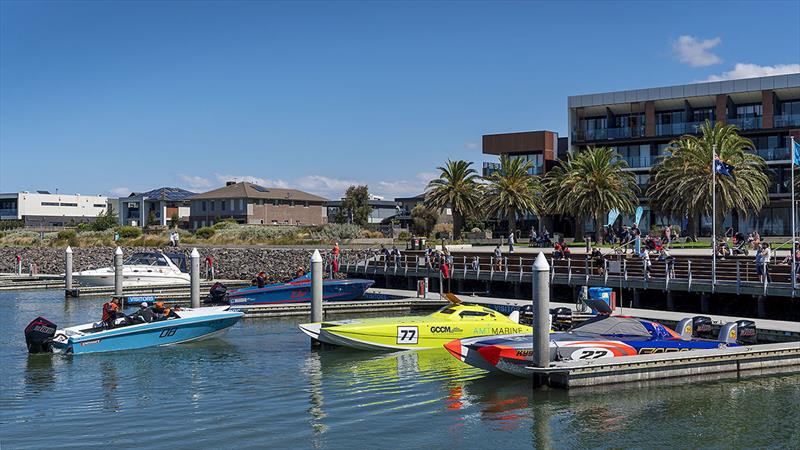 Supercat Outboard and Sports 65 and 85 competitors moored at Wyndham Harbour - Offshore Superboat Championship - photo © Peter Kotsa