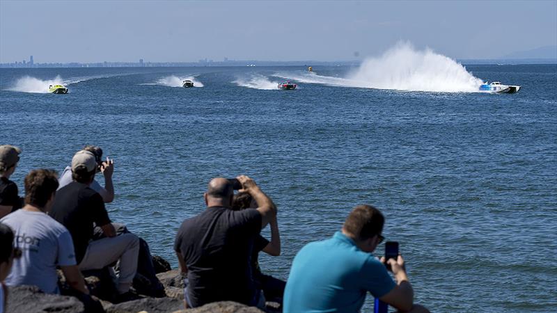 Spectators capturing the right image of the action - Offshore Superboat Championship - photo © Peter Kotsa