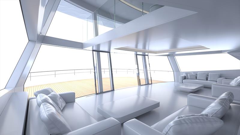 Codecasa Concept 68m JET 2022 3D render - photo © Codecasa Yachts