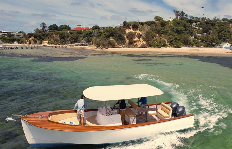 Kooyong 28 Walkaround is perfect for shallows - photo © The Wooden Boat Shop