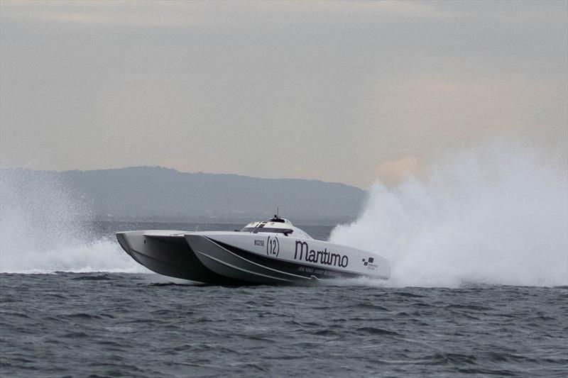 Maritimo Racing were brutally quick before issue beset them - 2023 Offshore Superboat Championship photo copyright Australian Offshore Powerboat Club taken at  and featuring the Power boat class