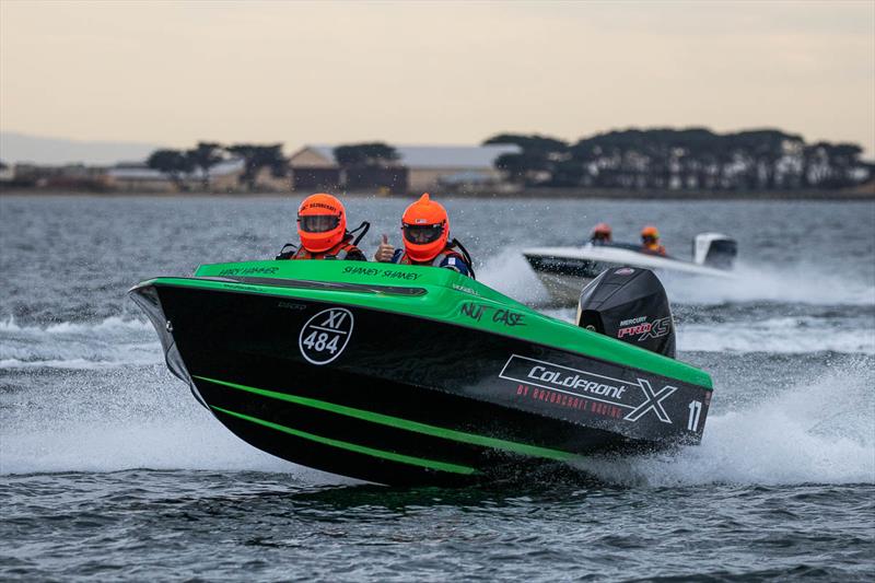 Razorcaraft Racing's new boat, Nut Case, with Hary Bakkr driving and Shane Paton as Co-Pilot - 2023 Offshore Superboat Championship - photo © Australian Offshore Powerboat Club