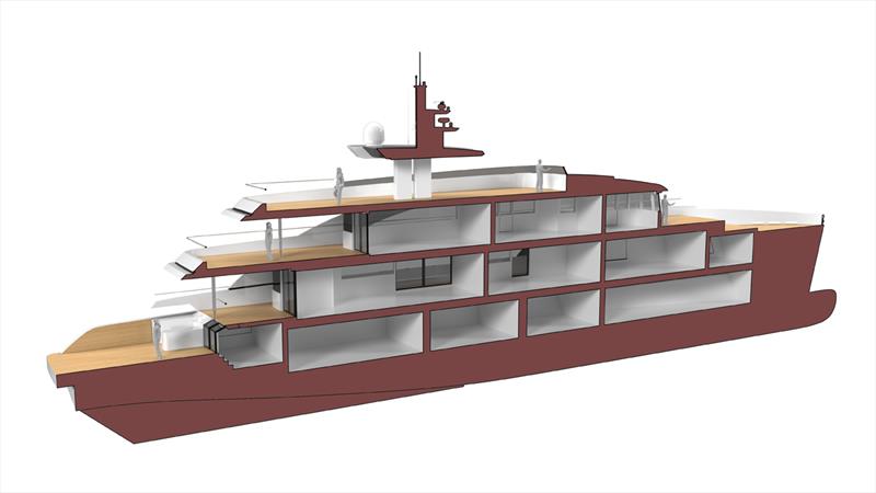 48m concept - work in progress photo copyright Tommaso Spadolini taken at  and featuring the Power boat class