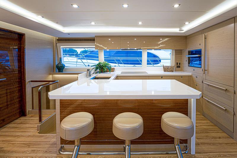 Horizon PC60 - Galley photo copyright Horizon Yachts taken at  and featuring the Power boat class