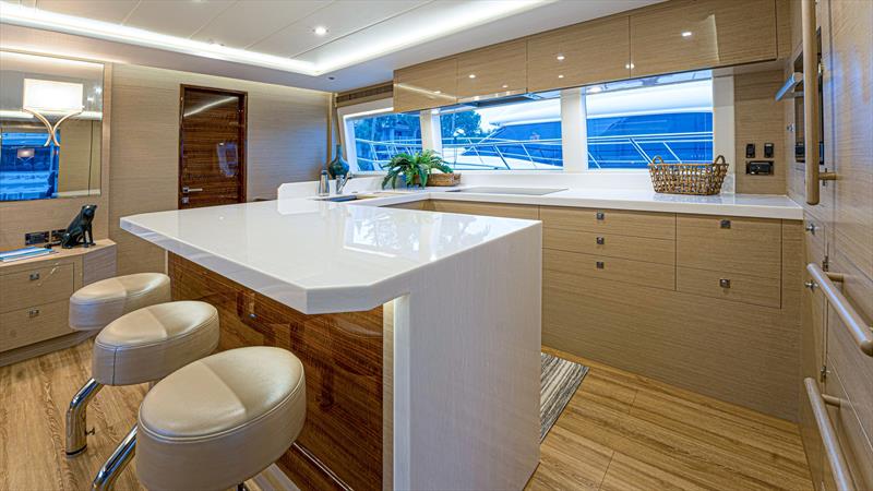 Horizon PC60 - Galley photo copyright Horizon Yachts taken at  and featuring the Power boat class