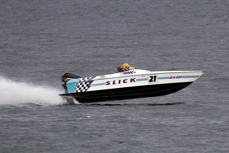 The crew of Slick 21 are close friends of Risky, and will be keen to have them on the water again photo copyright superboat.com.au taken at  and featuring the Power boat class
