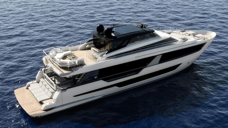 Ferretti Yachts 1000 Skydeck photo copyright Ferretti Yachts taken at  and featuring the Power boat class