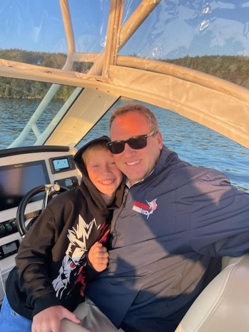 Jason Russo taking the family out on his Sailfish photo copyright Sailfish Boats taken at  and featuring the Power boat class