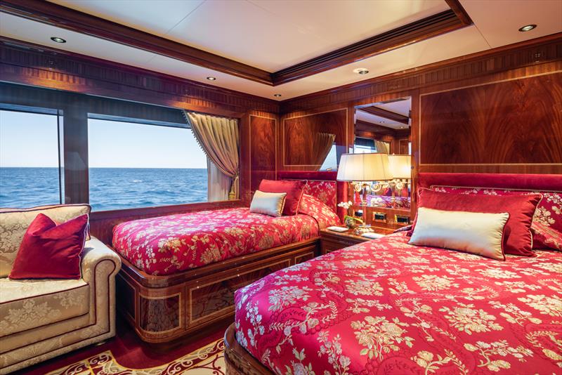 56m My Legacy - VIP Cabin photo copyright The Really Good Media Company taken at  and featuring the Power boat class