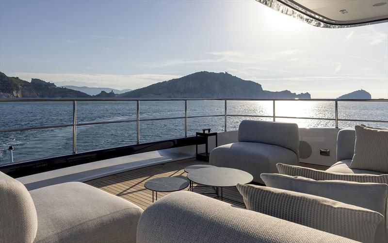 Benetti Oasis 34M - Sun deck photo copyright Benetti Yachts taken at  and featuring the Power boat class