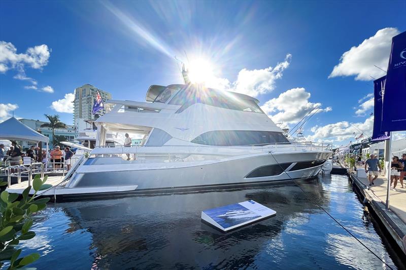 SandPiper's magnificent debut at the Fort Lauderdale Boat Show in Florida, October 2022 - photo © Riviera Australia