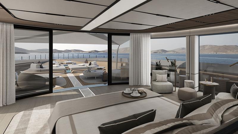 ISA Gran Turismo 70m - Owner's cabin - photo © ISA Yachts