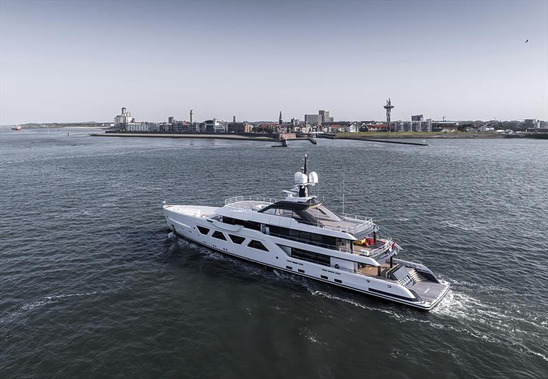 Amels 60 sea trials photo copyright Damen Yachting taken at  and featuring the Power boat class