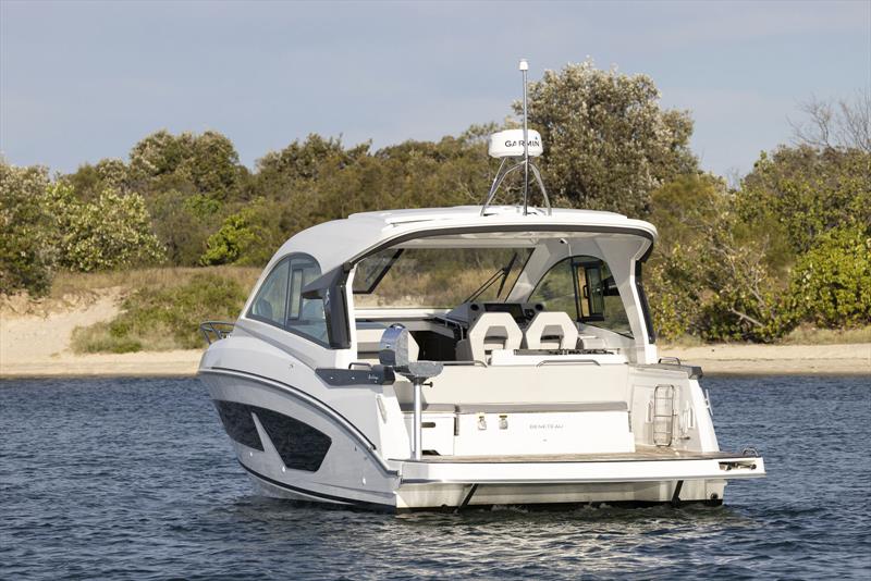 Stylish, and full of amenity, with a huge swim platform that just adds to it all - Beneteau Gran Turismo 32 photo copyright John Curnow taken at  and featuring the Power boat class