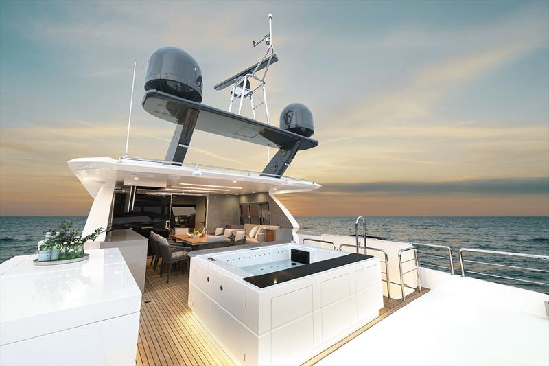 FD80 Hull 10 - Bridge deck aft - photo © Horizon Yachts