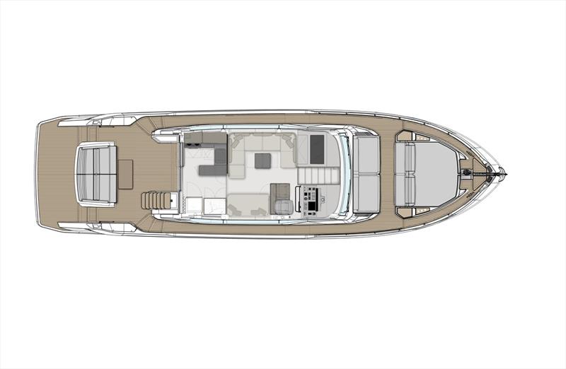 Ferretti Yachts 580 main deck - photo © Ferretti Yachts