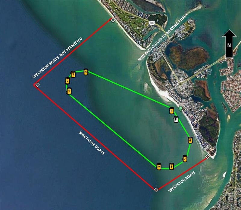 6-mile race course for the Sarasota Powerboat Grand Prix photo copyright Powerboat P1 taken at  and featuring the Power boat class