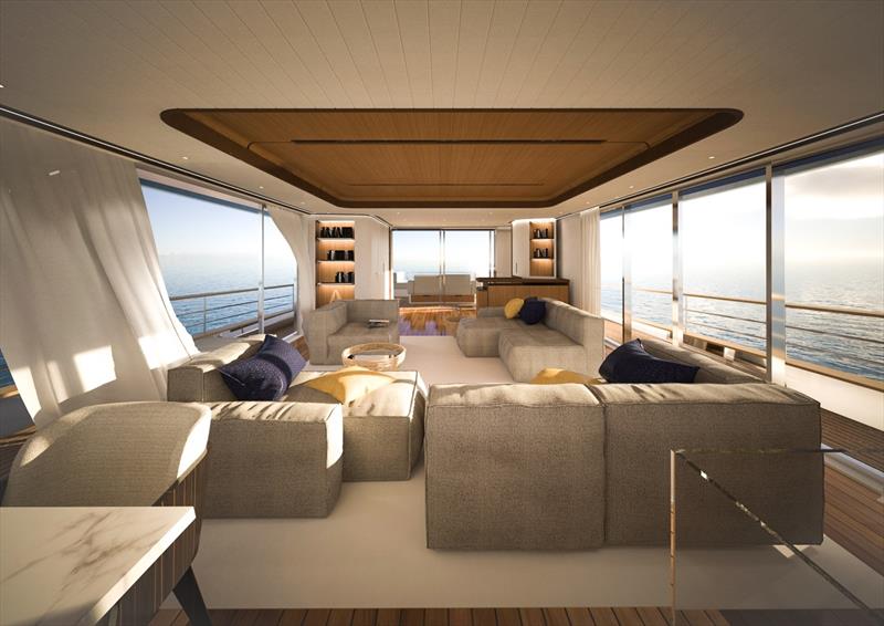 Maestro 88 - Main saloon - photo © Apreamare
