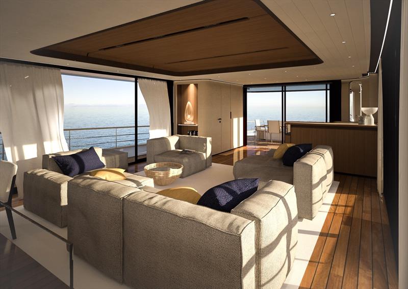 Maestro 88 - Main saloon - photo © Apreamare