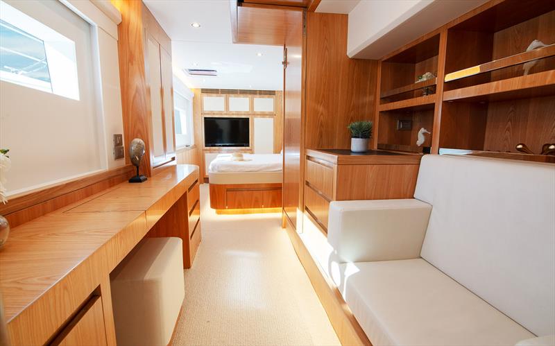 Dressing room and study in the owner's starboard hull - ILIAD 53S - photo © ILIAD Catamarans