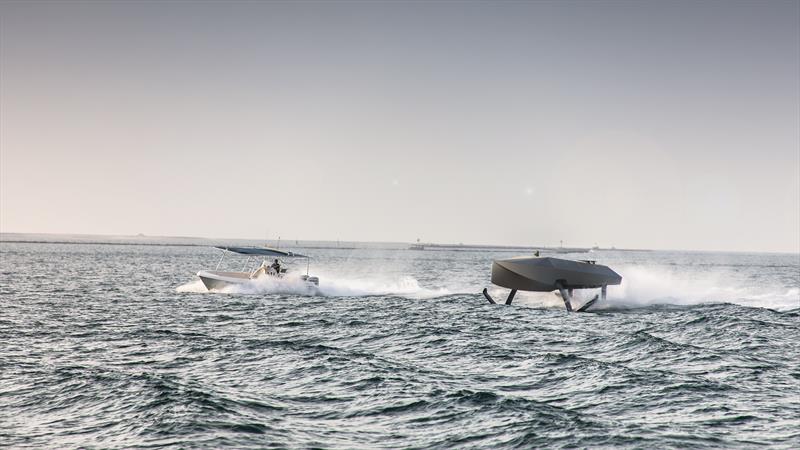 Enata is developing an unmanned surface vehicle (USV) version of its 10-meter Foiler Spirit model - photo © Enata Marine