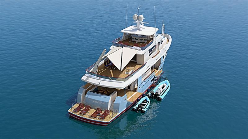 Nordhavn 112 rendering photo copyright Nordhavn Yachts taken at  and featuring the Power boat class