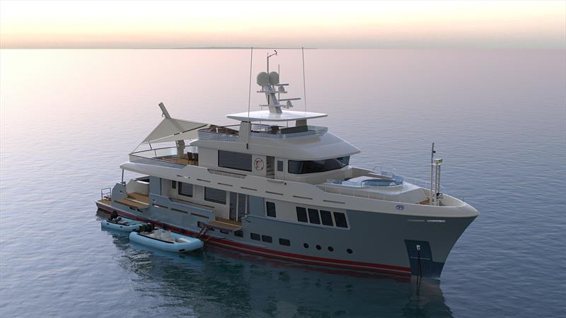 Nordhavn 112 rendering photo copyright Nordhavn Yachts taken at  and featuring the Power boat class